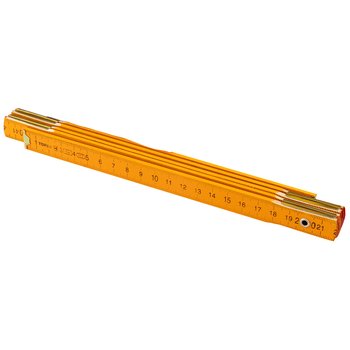 Miara składana drewniana 1 m, żółta