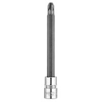 Końcówka wkrętakowa PZ3 na nasadce 1/4", długa, 87 mm