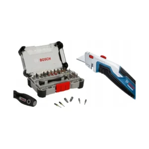 Bosch zestaw bitów precyzyjnych 42 elementy + nóż z ostrzem chowanym Bosch 061599766R zestaw bitów precyzyjnych 42 elementy i nóż z ostrzem chowanym