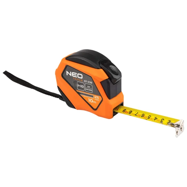 NEO TOOLS miara zwijana stalowa 10 m × 25 mm calowa NEO TOOLS miara zwijana stalowa 10 m × 25 mm calowa