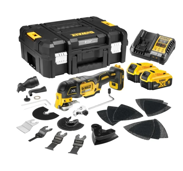DEWALT DCS356P2 18V XR narzędzie wielofunkcyjne 2×5 Ah TSTAK