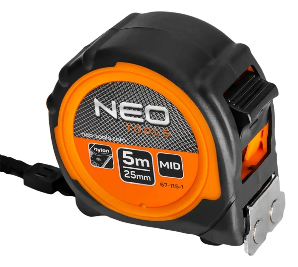 NEO TOOLS miara zwijana stalowa 5 m × 25 mm z magnesem NEO TOOLS miara zwijana stalowa 5 m × 25 mm z magnesem