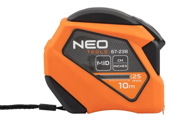 NEO TOOLS miara zwijana stalowa 10 m × 25 mm calowa NEO TOOLS miara zwijana stalowa 10 m × 25 mm calowa