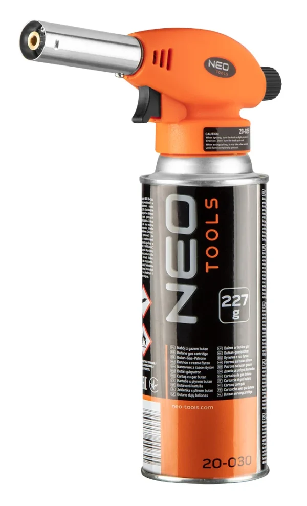 NEO TOOLS palnik gazowy nakręcany + nabój butan 227 g NEO TOOLS palnik gazowy nakręcany + nabój butan 227 g