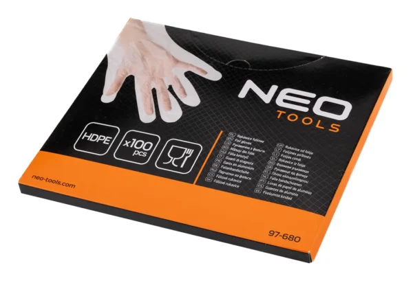 NEO TOOLS rękawiczki jednorazowe foliowe 100 szt.