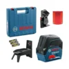 Bosch 0601066E02 urządzenie pomiarowe laser krzyżowy GCL 2-15+RM1+UCHWYT BM3+WALIZKA