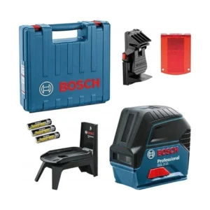 Bosch 0601066E02 urządzenie pomiarowe laser krzyżowy GCL 2-15+RM1+UCHWYT BM3+WALIZKA