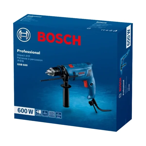 Bosch GSB 600 Professional wiertarka udarowa 600 W 13 mm Bosch GSB 600 Professional wiertarka udarowa 600 W 13 mm
