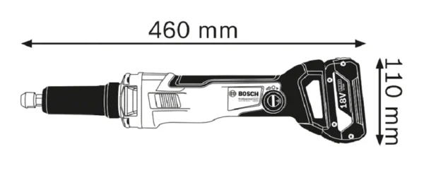 Bosch 0601229100 szlifierka prosta akumulatorowa GGS 18 V-23 LC