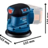 Bosch GEX 185-LI Professional szlifierka mimośrodowa akumulatorowa 125 mm 18 V (solo)