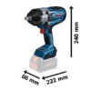 Bosch GDS 18V-1000 Professional klucz udarowy 1/2" 1000 Nm 2×5,0 Ah Bosch GDS 18V-1000 Professional klucz udarowy 1/2" 1000 Nm 2×5,0 Ah