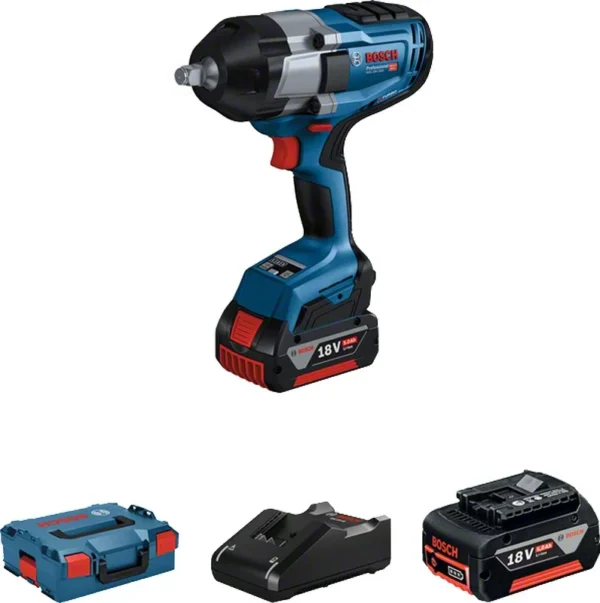 Bosch GDS 18V-1000 Professional klucz udarowy 1/2" 1000 Nm 2×5,0 Ah Bosch GDS 18V-1000 Professional klucz udarowy 1/2" 1000 Nm 2×5,0 Ah