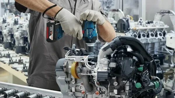 Bosch zestaw 18 V: klucz udarowy GDS 18V-400 + wiertarko-wkrętarka GSB 18V-50, akumulatory 2,0 + 5,0 Ah