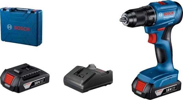 Bosch GSR 185-LI Professional wiertarko-wkrętarka 18 V 50 Nm 2×2,0 Ah