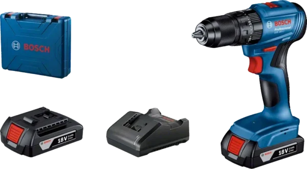 Bosch GSB 185-LI Professional wiertarko-wkrętarka udarowa 18 V 50 Nm 2×2,0 Ah