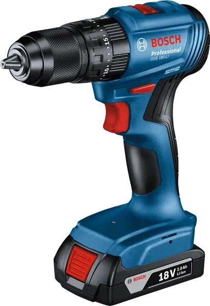 Bosch GSB 185-LI Professional wiertarko-wkrętarka udarowa 18 V 50 Nm 2×2,0 Ah