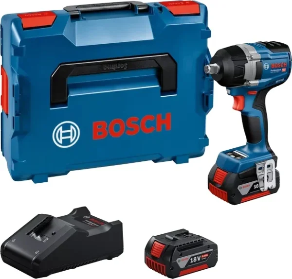 Bosch 06019L9003 klucz udarowy akumulatorowy 1/2' GDS 18 V-750 C 2×5,0 Ah l-box