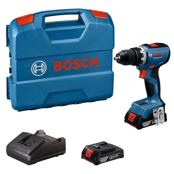 Bosch GSR 18V-65 Professional wiertarko-wkrętarka 18 V 63 Nm 2×2,0 Ah