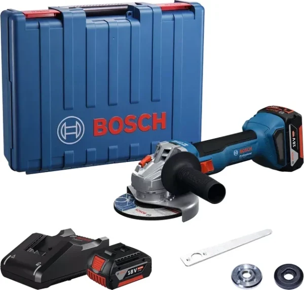 Bosch 06019N9020 szlifierka kątowa akumulatorowa GWS18 V-8 2×4,0 Ah