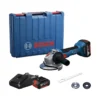 Bosch 06019N9020 szlifierka kątowa akumulatorowa GWS18 V-8 2×4,0 Ah