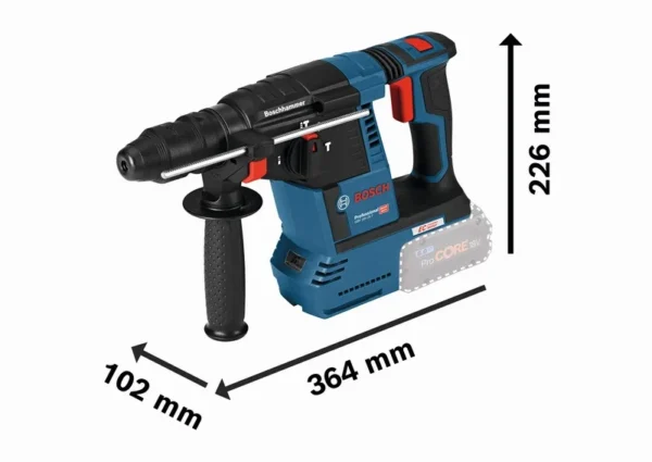 Bosch GBH 18V-26 F Professional młotowiertarka SDS-plus 2,6 J 2×5,0 Ah L-BOXX Bosch GBH 18V-26 F Professional młotowiertarka SDS-plus 2,6 J 2×5,0 Ah L-BOXX