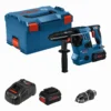 Bosch 0611921002 młotowiertarka młot udarowy obrotowy akumulatorowy SDS+ GBH 18 V-28 CF 2×8 Ah