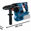 Bosch 0611921002 młotowiertarka młot udarowy obrotowy akumulatorowy SDS+ GBH 18 V-28 CF 2×8 Ah