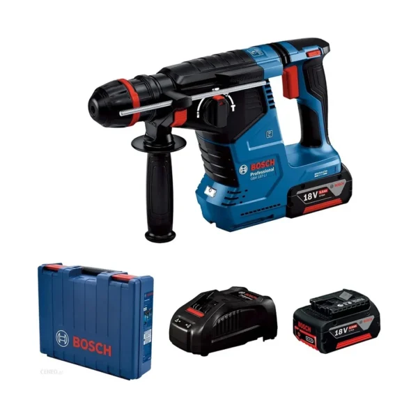 Bosch GBH 187-LI Professional młotowiertarka SDS-plus 18 V 2,4 J 2×5,0 Ah