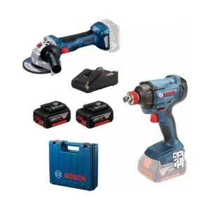 Bosch 0615990N1U zestaw narzędzi GDX 180 + GWS 180 2×4,0 Ah