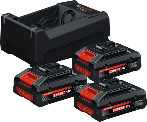 Bosch 0615V0005X akumulator 18 V 4,0 Ah expert 3szt. + ładowarka GAL12 V/18