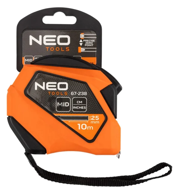 NEO TOOLS miara zwijana stalowa 10 m × 25 mm calowa NEO TOOLS miara zwijana stalowa 10 m × 25 mm calowa