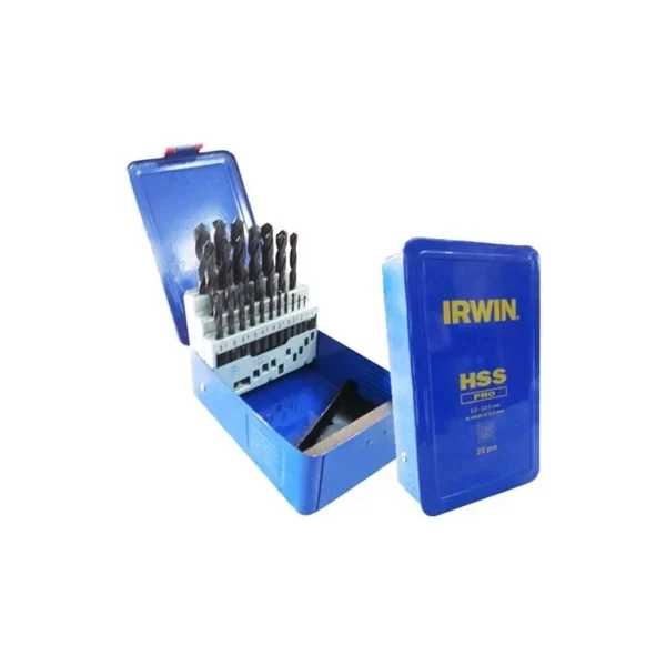 Irwin 10502504 komplet wierteł do metalu HSS PRO 25 sztuk 1-13 mm