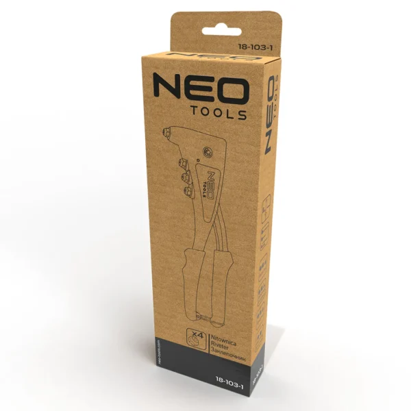 NEO TOOLS nitownica do nitów 2,4 / 3,2 / 4,0 / 4,8 mm