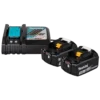 Makita 1914J6-4 zestaw zasilający 18 V LXT: 2× BL1850B 5,0 Ah + ładowarka DC18RC