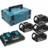Makita 197970-3 zestaw zasilający 18 V 4×3,0 Ah (BL1830Bx4+DC18RD) MAKPAC Makita 197970-3 zestaw zasilający 18 V 4×3,0 Ah (BL1830Bx4+DC18RD) MAKPAC
