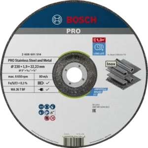 Bosch PRO tarcza do cięcia stali i INOX 230 × 1,9 × 22,23 mm