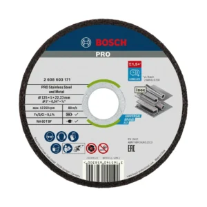 Bosch PRO tarcze do cięcia stali i INOX 125 × 1 × 22,23 mm zestaw 10 szt.