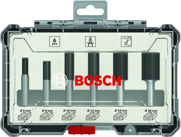 Bosch PRO zestaw frezów prostych 6 szt. trzpień 6 mm