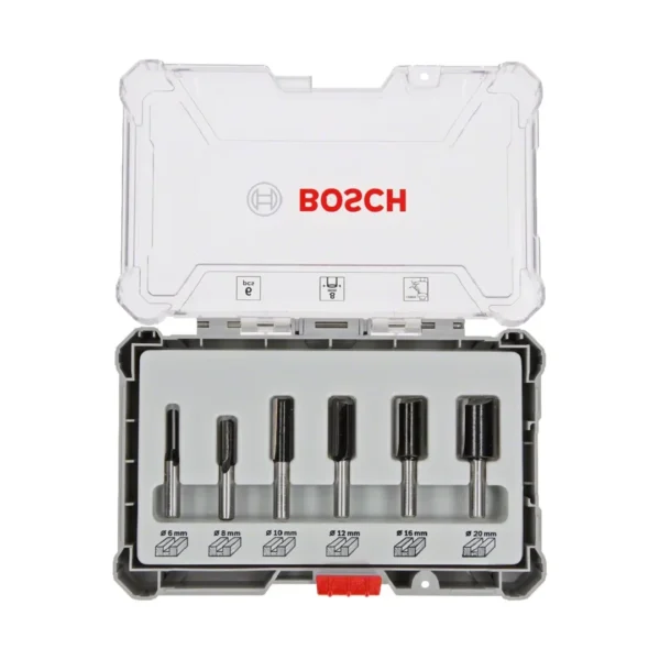 Bosch PRO zestaw frezów prostych 6 szt. trzpień 8 mm