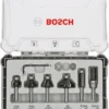 Bosch 2607017468 zestaw frezów 6 szt. trim&edging uchwyt 6 mm