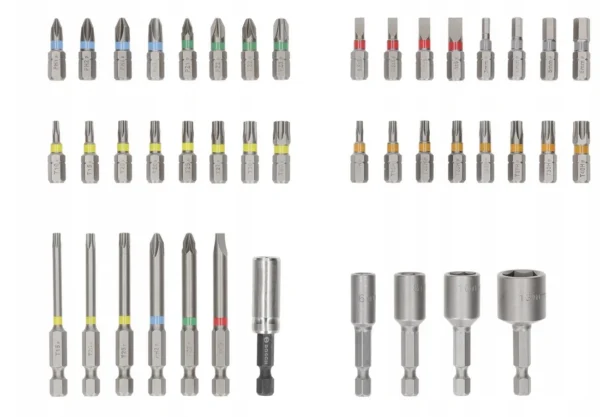 Bosch Extra Hard zestaw bitów i nasadek 43 szt. 2607017723 Bosch Extra Hard zestaw bitów i nasadek 43 szt. 2607017723