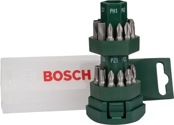 Bosch zestaw bitów 25 mm z uchwytem magnetycznym, 25 szt.