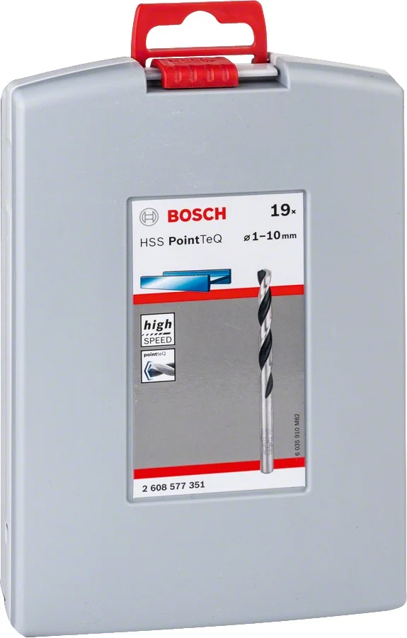 Bosch PointTeQ zestaw wierteł do metalu HSS 1–10 mm, 19 szt., ProBox