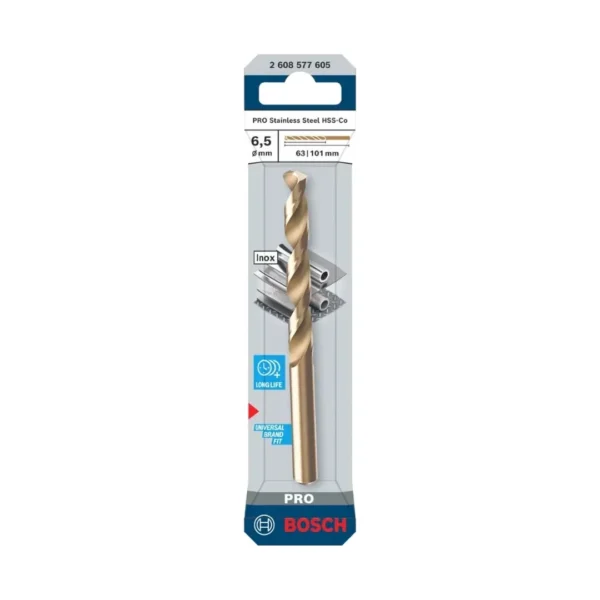 Bosch 2608577605 wiertło do metalu HSS-Co 6,5/63 mm /1szt. kopia