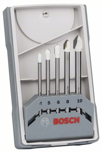 Bosch CYL-9 Soft Ceramic zestaw wierteł do płytek 4–10 mm, 5 szt. Bosch CYL-9 Soft Ceramic zestaw wierteł do płytek 4–10 mm, 5 szt.