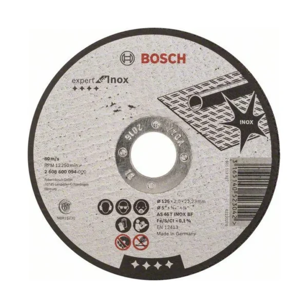 Bosch 2608600094 tarcza do metalu 125 mm x 2,0 mm x 22 mm EXPERT for INOX