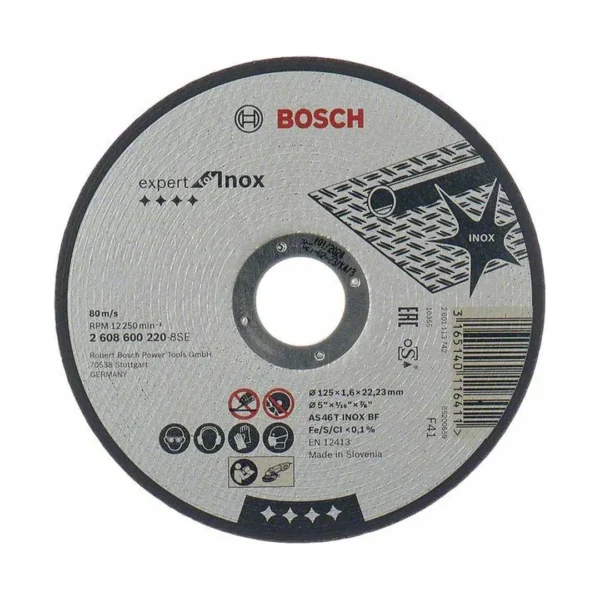 Bosch 2608600220 tarcza do metalu 125 mm x 1,6 mm x 22 mm EXPERT for INOX