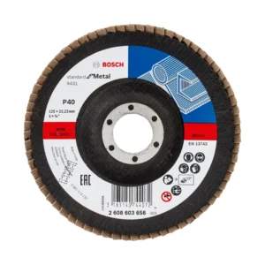 Bosch 2608603656 ściernica listkowa 125 mm X431 P 40 standard for metal wypukła