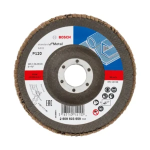 Bosch 2608603659 ściernica listkowa 125 mm X431 P120 standard for metal wypukła Bosch 2608603659 ściernica listkowa 125 mm X431 P120 standard for metal wypukła