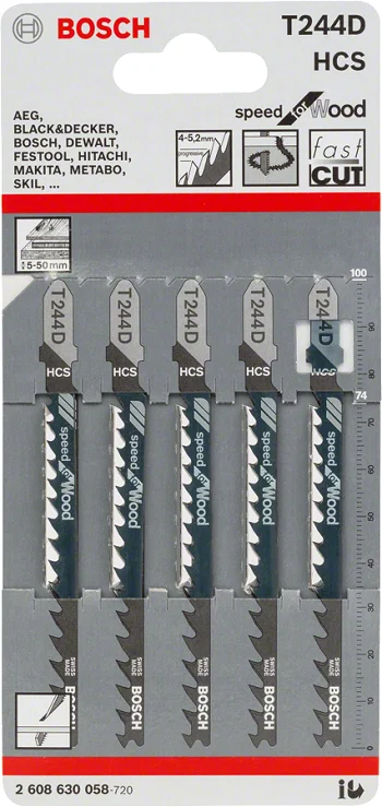 Bosch 2608630058 brzeszczot do wyrzynarki T244D 5SZT